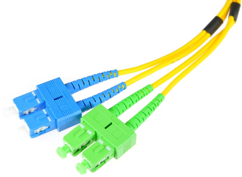 PATCHCORD ŚWIATŁOWODOWY SM SC/UPC-SC/APC DUPLEX 3m - obrazek 2