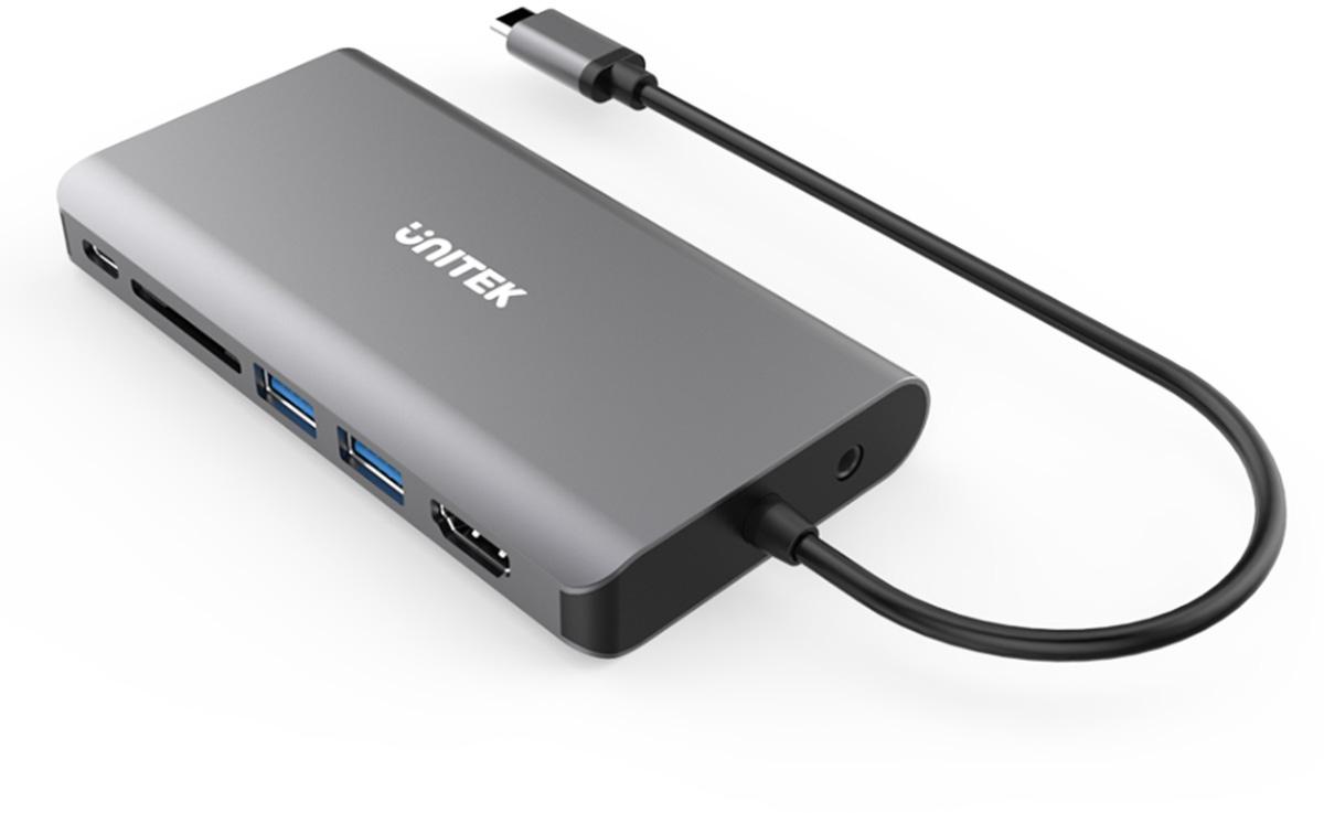 Unitek D1019B Hub USB-C 3.1 8w1 z Power Delivery 100W - Image 2