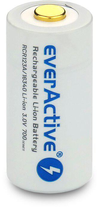 Akumulatorek 16340 / R-CR123 3V everActive 700mAh (1 szt.) z zabezpieczeniem - obrazek 2