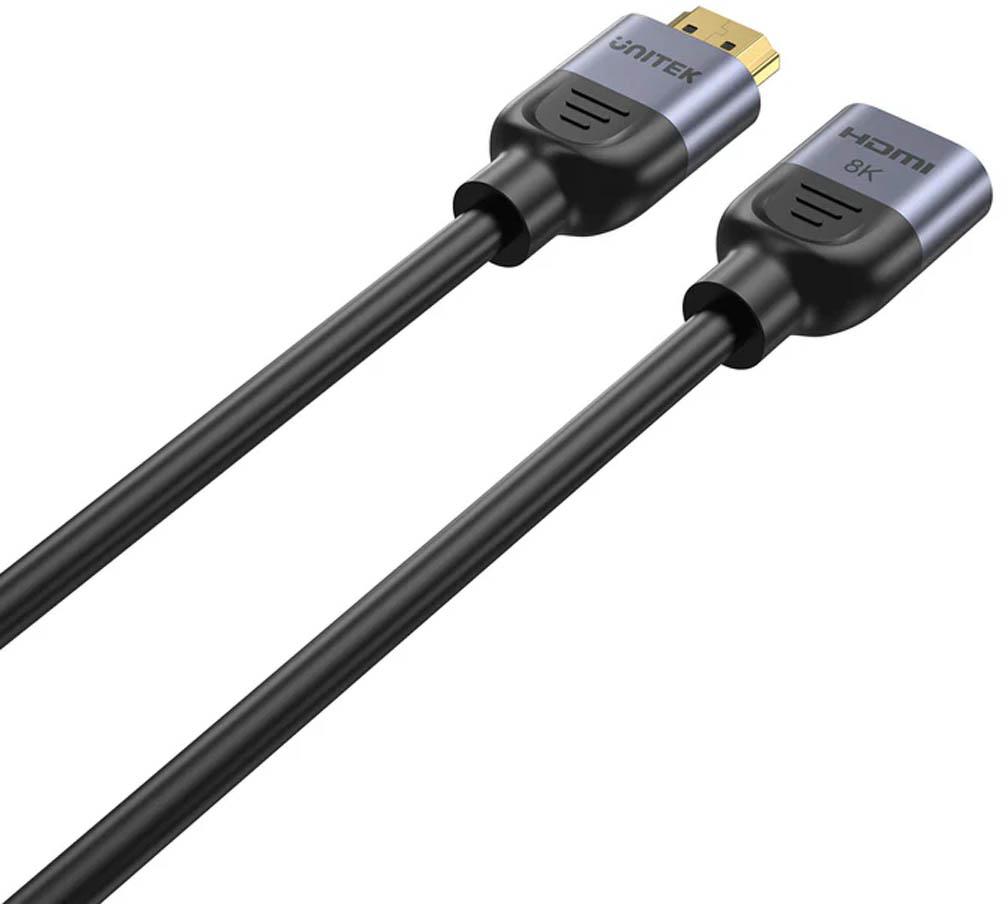 Adapter Unitek przedłużacz HDMI (M) - HDMI (F) 2.1, 8K 3m - obrazek 2