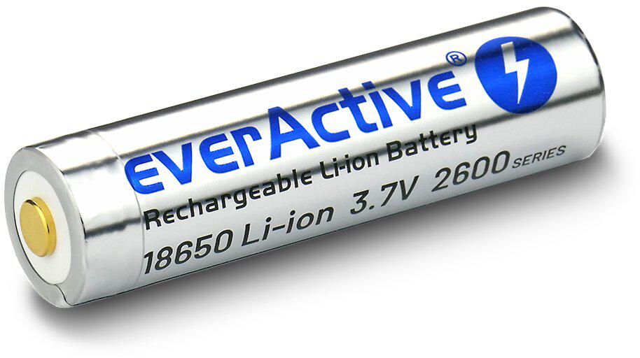 Akumulator 18650 Li-Ion 3,7V everActive 2600mAh (1 szt.) micro-USB z zabezpieczeniem - obrazek 2