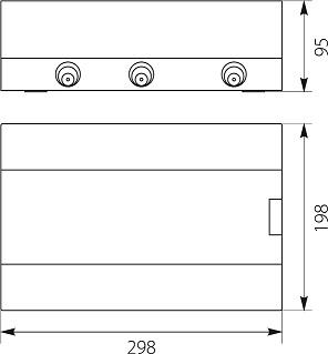 Rozdzielnica modułowa 1x12 natynkowa (N+PE) IP40 SRn-12 - obrazek 2