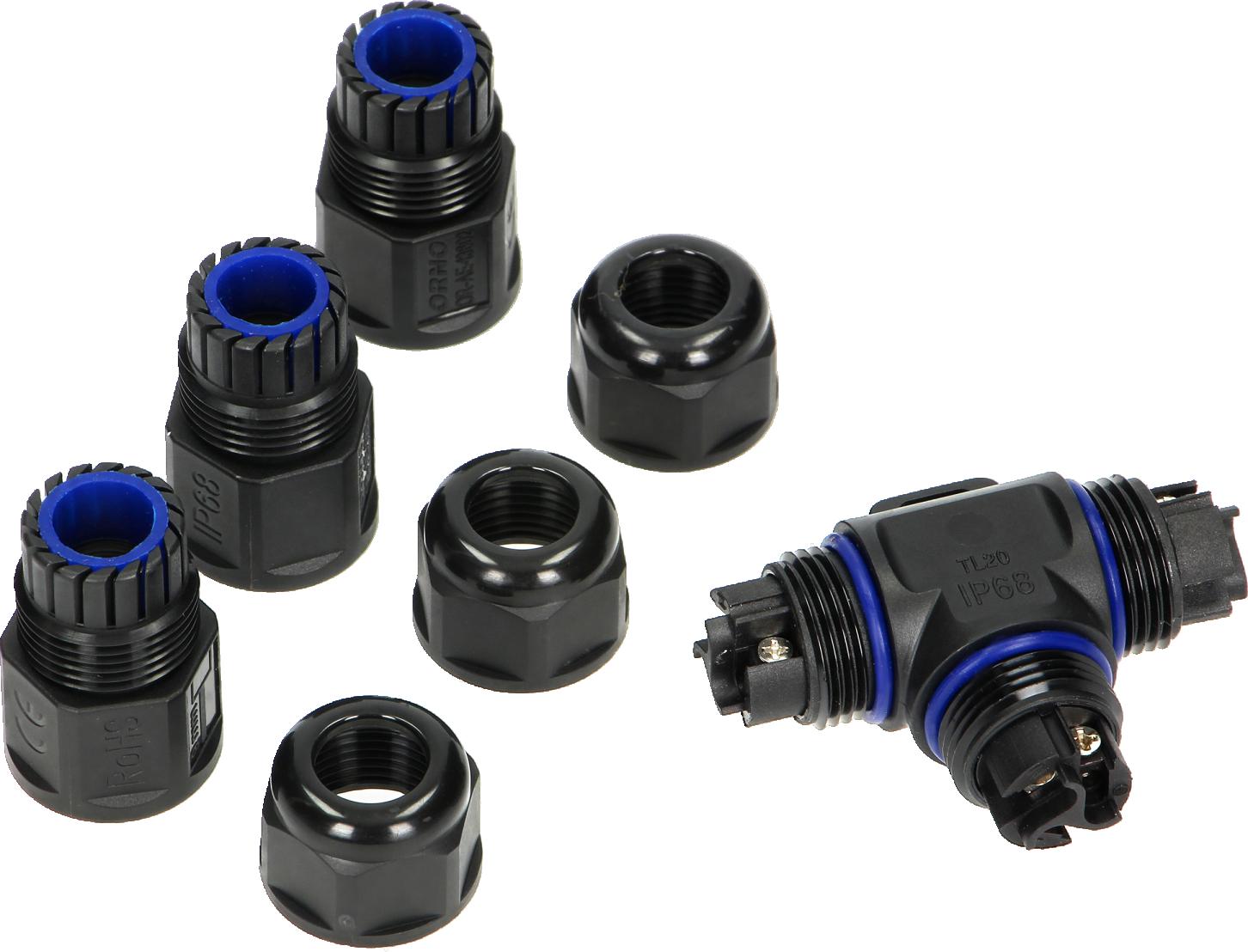 Konektor Mufa kablowa trójnik T IP68, 3x4mm², 450V/25A OR-AE-13602 - obrazek 2