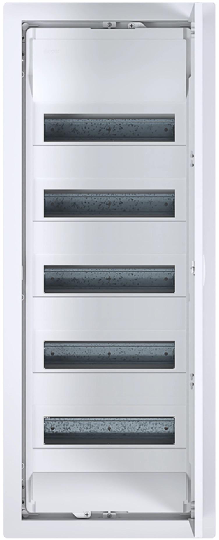 Rozdzielnica podtynkowa z drzwiami metalowymi, 5 rzędów, 60 modułów, IP30, HAGER Volta VU60NC - obrazek 2