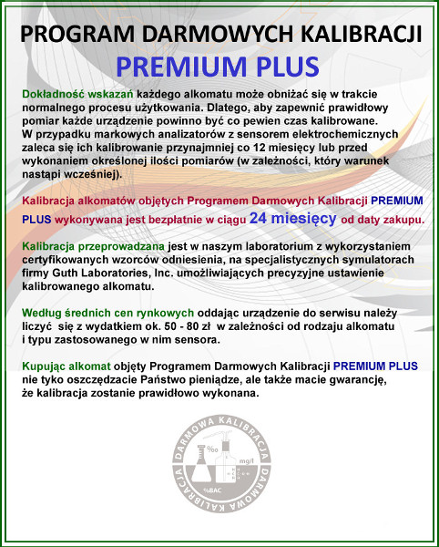Alkomat BACscan F-40, Kalibracja 24mc - 10 lat gwarancji. - obrazek 4