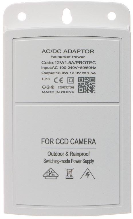ZASILACZ PROTEC 12V/1.5A 1749 - obrazek 4