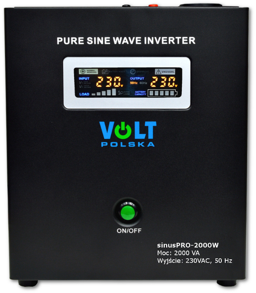 PRZETWORNICA VOLT POLSKA SINUSPRO-2000W 24V 1400/2000W - obrazek 2