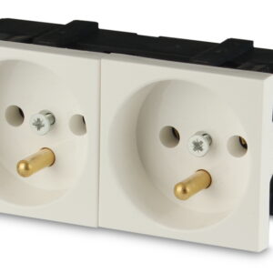 Gniazdo 2M elektryczne podwójne